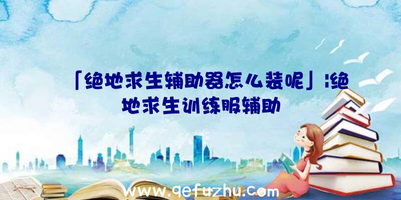 「绝地求生辅助器怎么装呢」|绝地求生训练服辅助